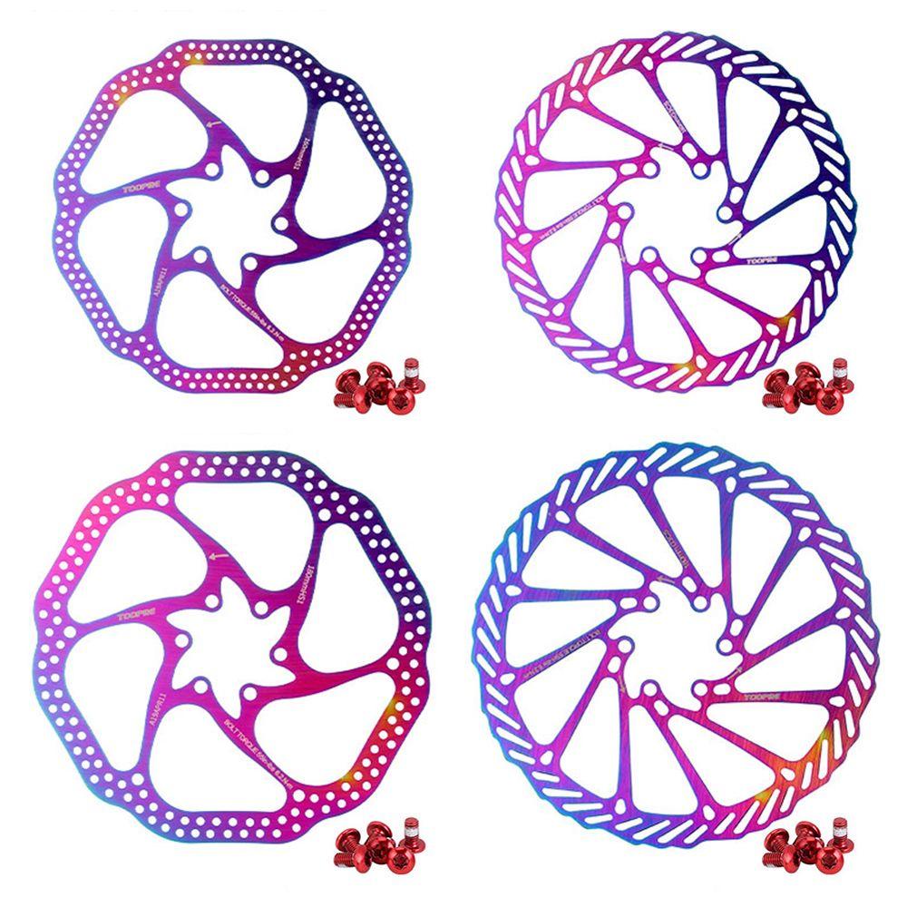 Lanfy Rem Cakram Rotor Warna-Warni G3CS/HS1 160/180MM MTB Sepeda Jalan 6baut Plating Disc Brake Rotor