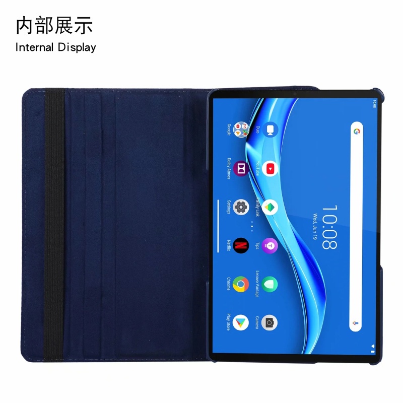 For Samsung Galaxy Tab S5e 10.5 &quot;(2019) SM-T725 SM-T720 Tablet Protection Casing Fashion Skins 360° Rotating Stand Flip Cover Leather Case/Penutup Flip Dudukan Putar