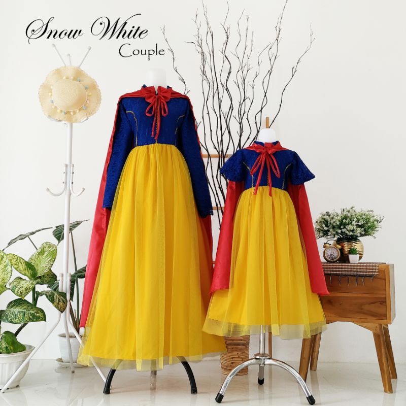 Snow White disney dress / dress snow white anak dan dewasa murah