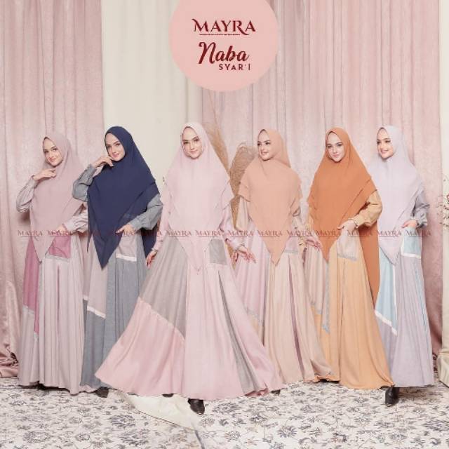 Naba Set Syari Original By MAYRA Gamis Premium Berkualitas Terbaru