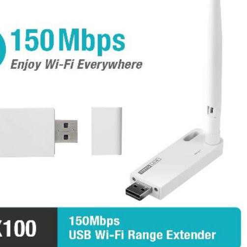 ○ Totolink Ex100 - Wifi Extender/Repeater Usb 150Mbps ℮ Dafa.Olshop