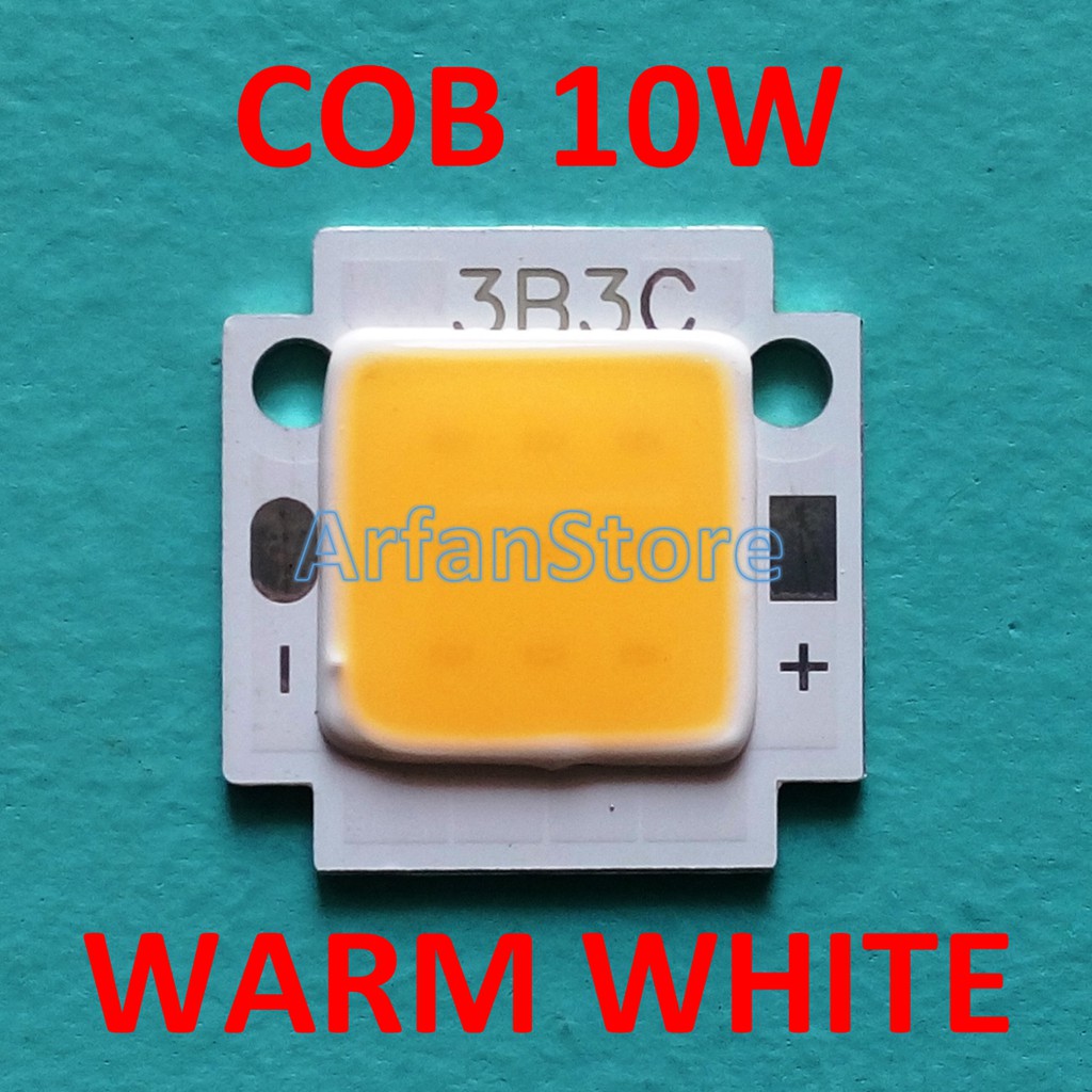 LED COB 10W Warm White HPL Kuning Pijar High Power Ultra Bright Chip