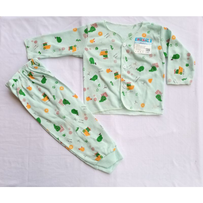 3 stel tanggan panjang bayi prin baby baru lahir 0-6 bulan