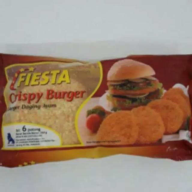 

Fiesta Crispy Burger Ayam isi 6pcs