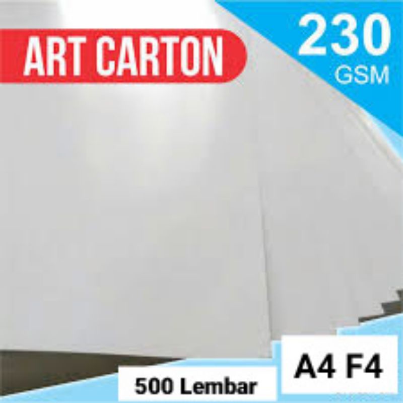 

Kertas Art Cartoon/Artpaper 230gsm A4 F4 isi 500 Lembar