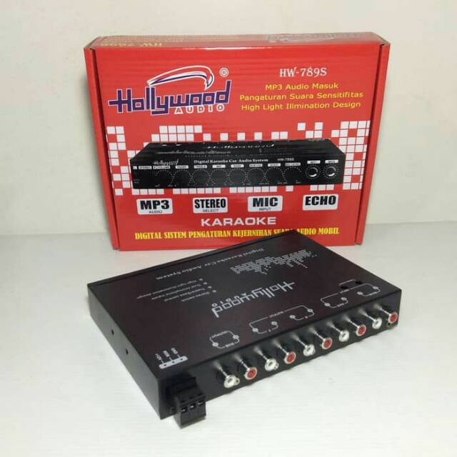 PREAMP EQUALIZER HOLLYWOOD 789S KARAOKE- AKSESORIS INTERIOR MOBIL