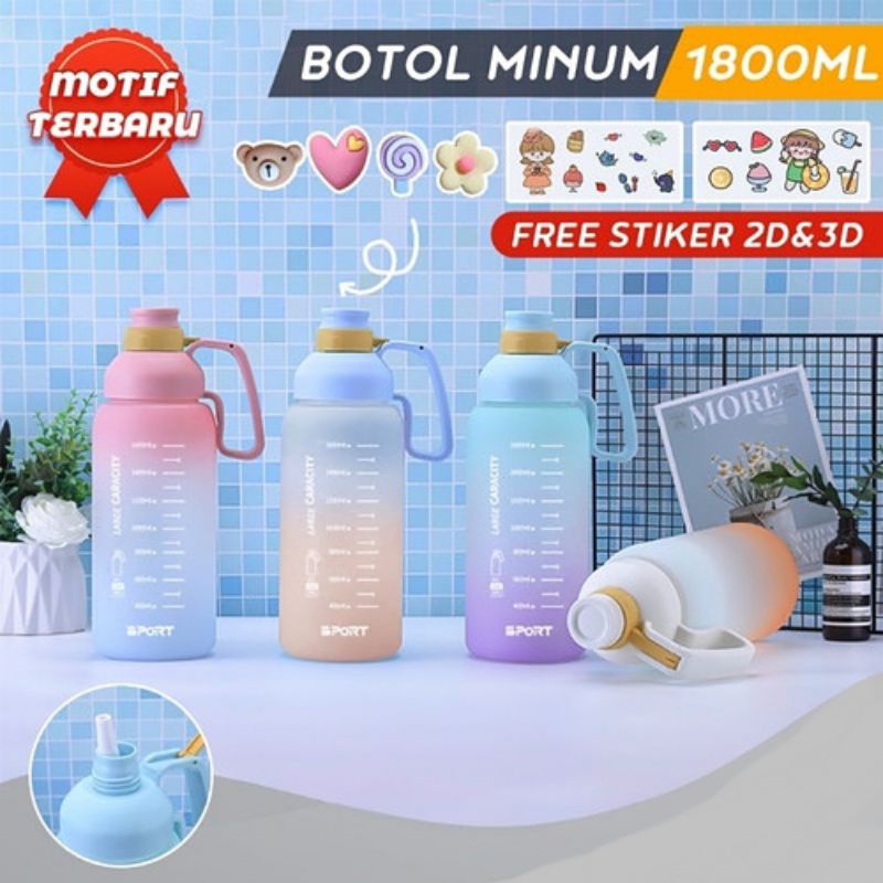 Botol minum viral 1,8 liter