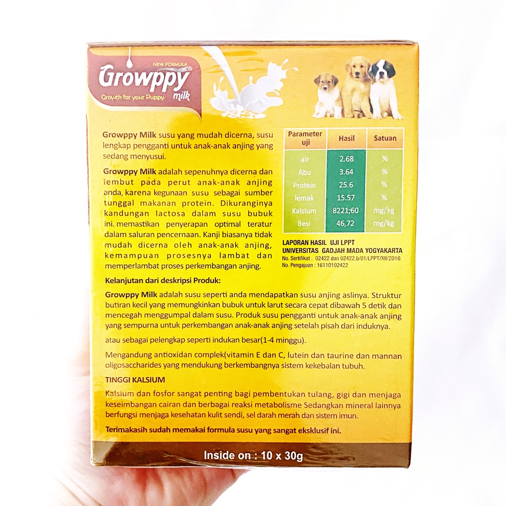 Growppy - Susu Anak Anjing Puppy - Dog Milk Per 1 Sachet