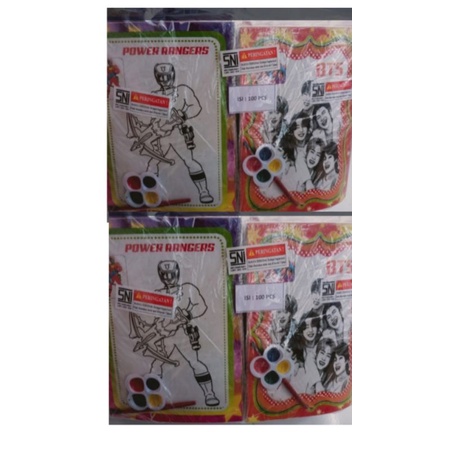 

lukis cat air warna warni