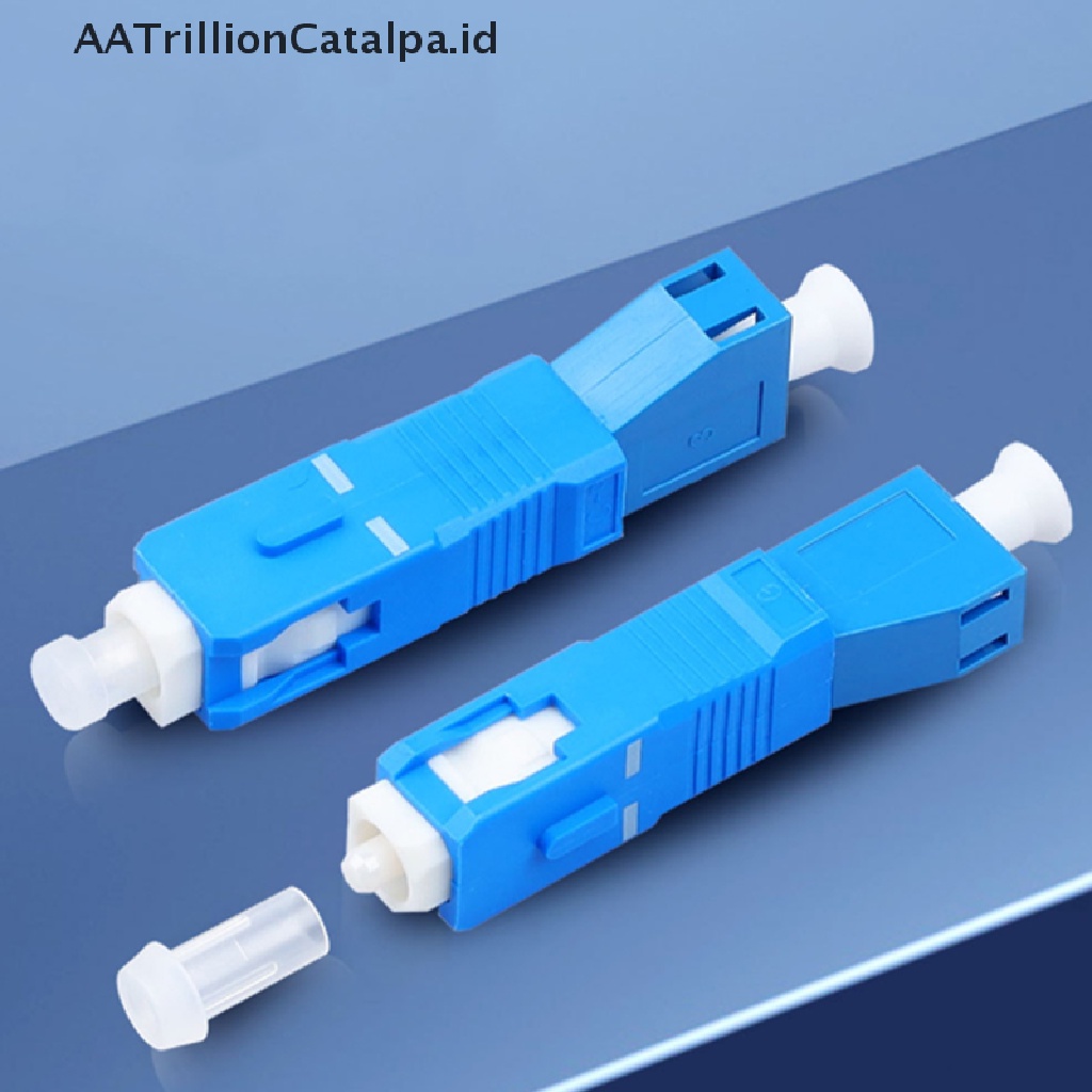 Aatrillioncatalpa SC Male Ke LC Female Single Mode Adapter Konverter Serat Optik Hybrid