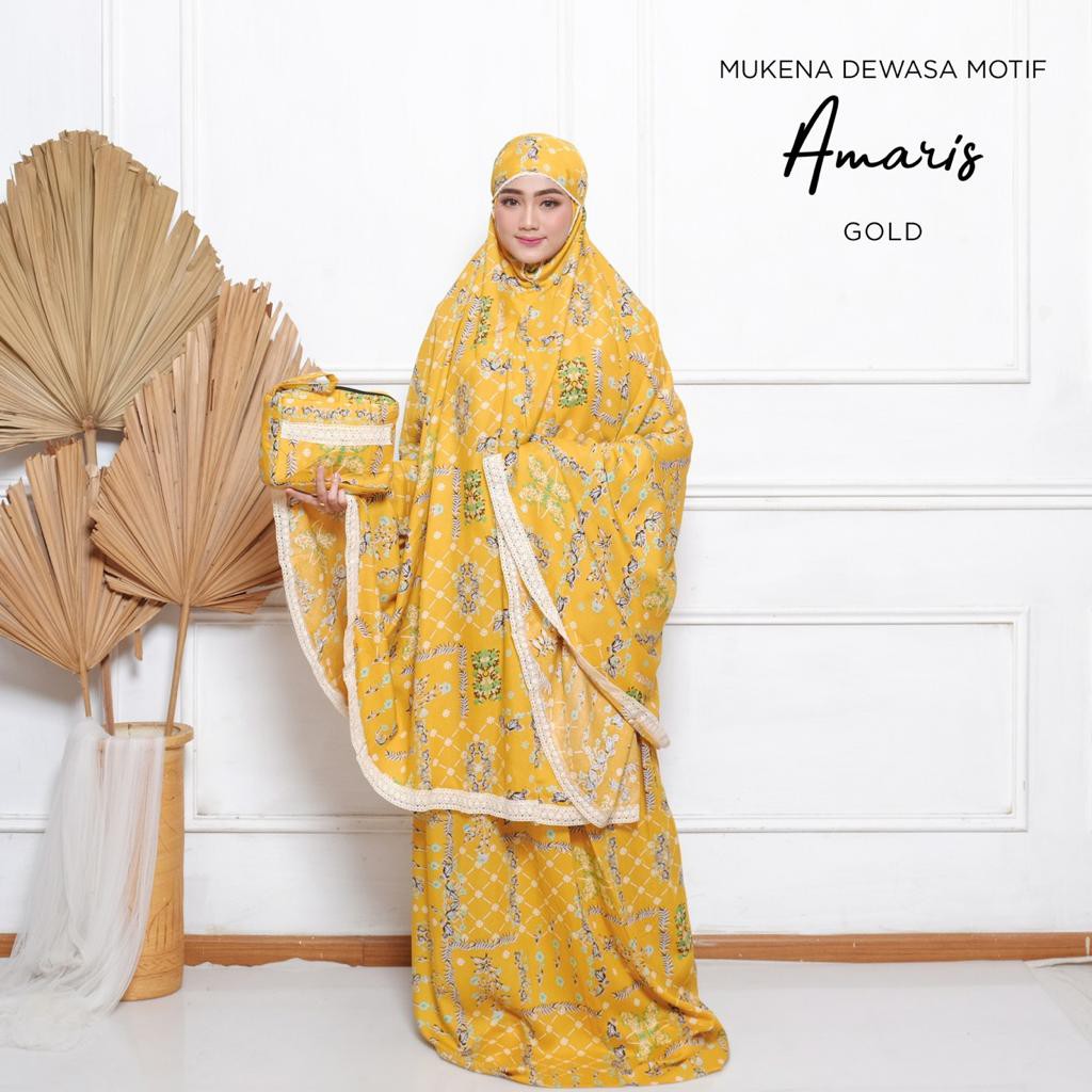 PUSAT MUKENA TASIK - MUKENA DEWASA MOTIF RAYON AMARIS