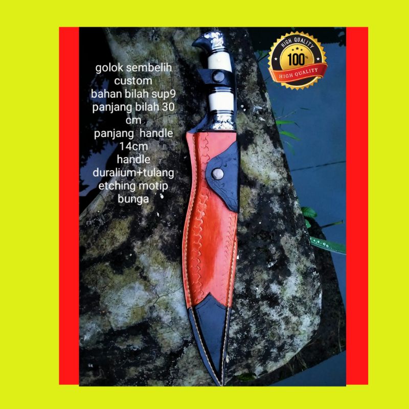 PISAU SEMBELIH CUSTOM BILAH SUP9 SUPER TAJAM