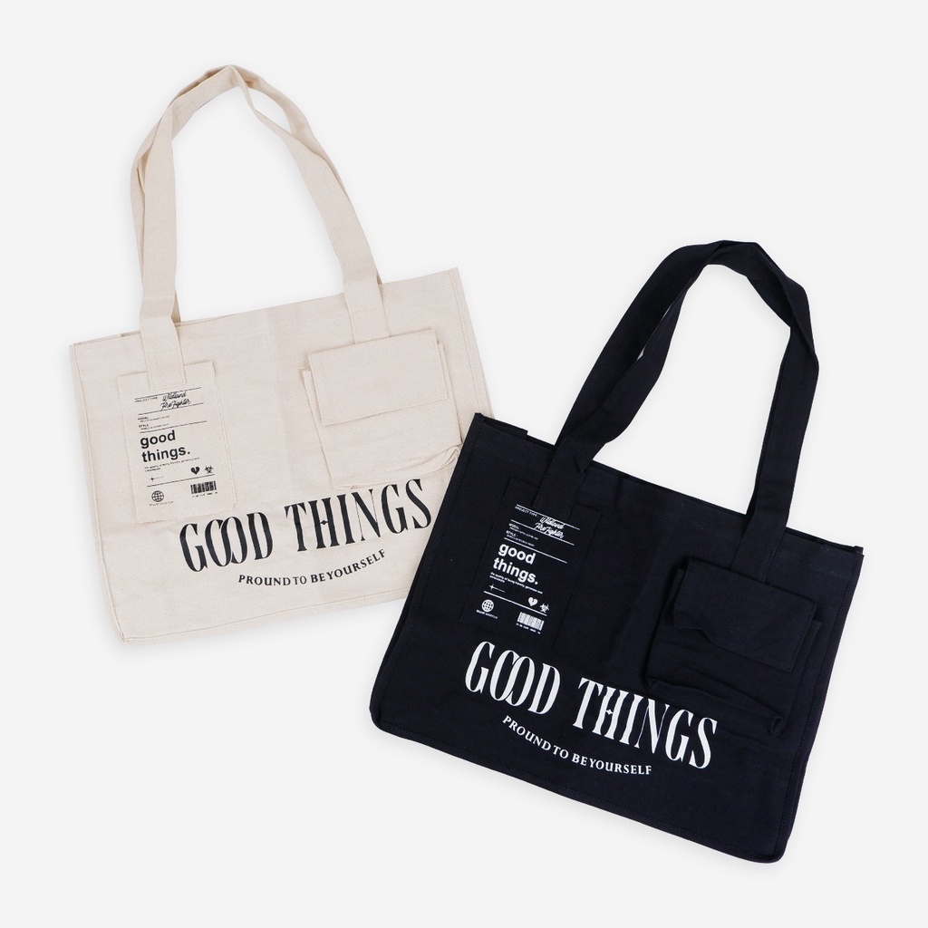 TOTEBAG GOOD THINGS RAVIN/ pria dan wanita