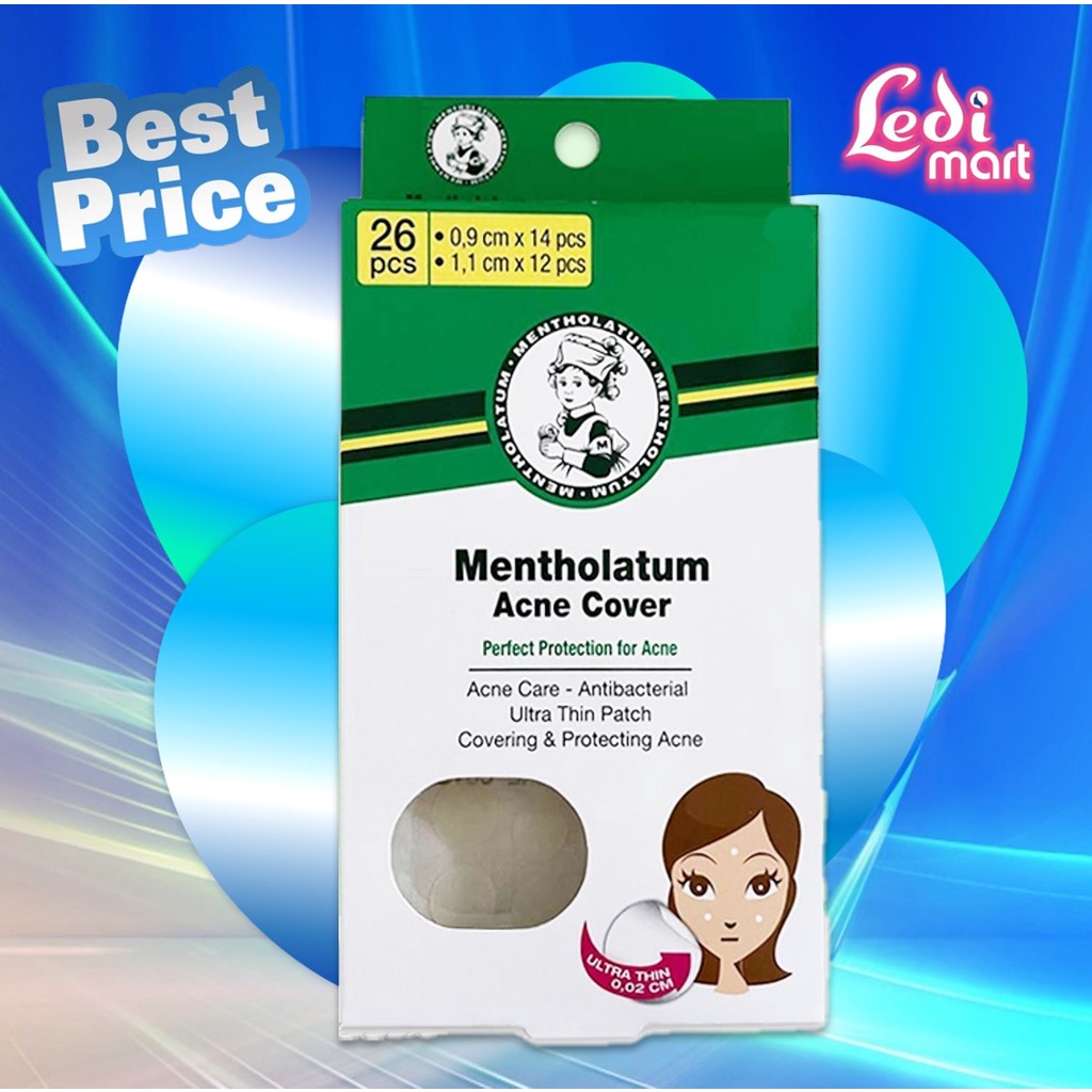 ORIGINAL Acnes Mentholatum Acne Cover 26 Pcs / Penutup Jerawat / Treatment Jerawat / Patch Jerawat / Anti Jerawat / Anti Acne /LEDI MART