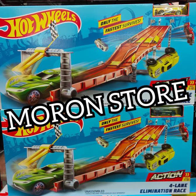 Hotwheels Hot Wheels 4-Lane Elimination Race Track Set Original Mattel