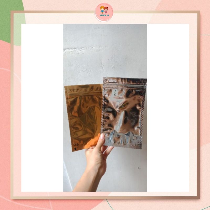 KRUCIL K Pack Standing Pouch Gold Silver Transmetz Eceran