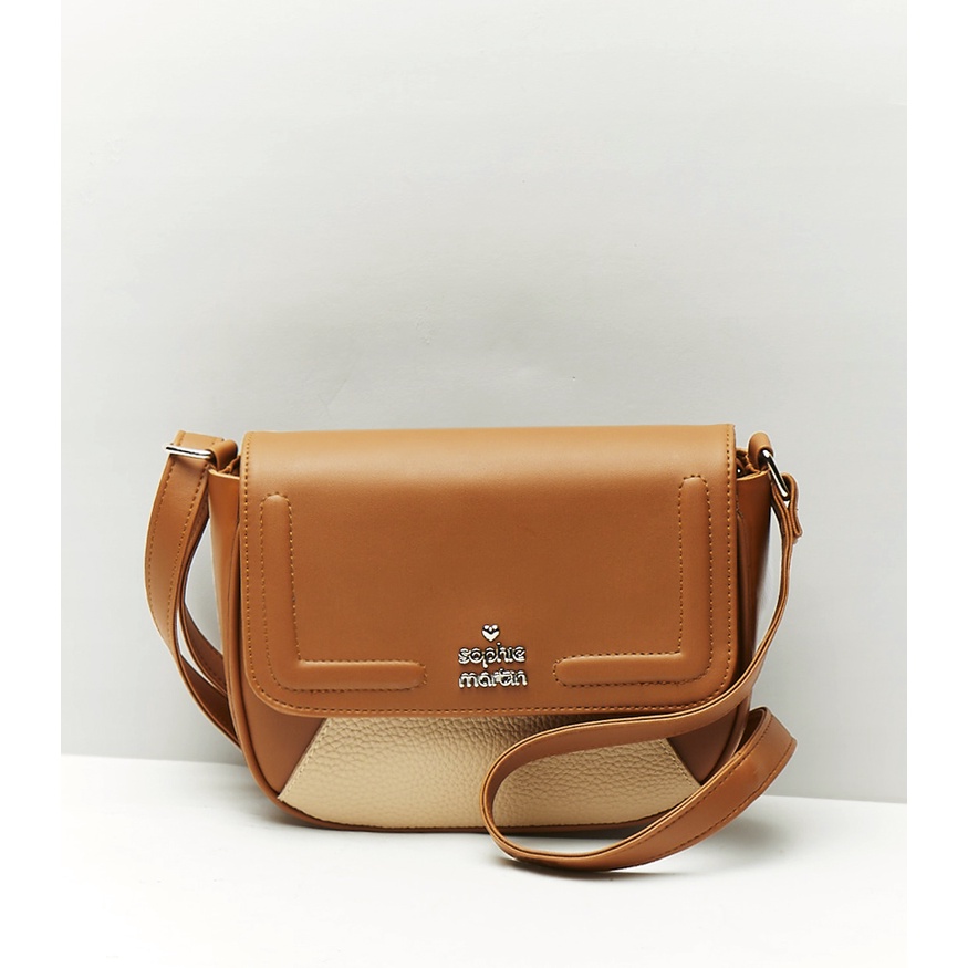 DIASCIA BAG Sophie Martin Sophie Paris Tas selempang wanita kulit cokelat Tas kerja wanita