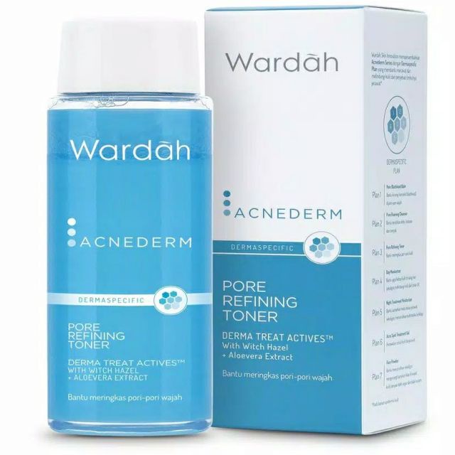 BPOM Wardah Acnederm Pore Refining Toner 100 ml - Dengan Witch Hazel Extract