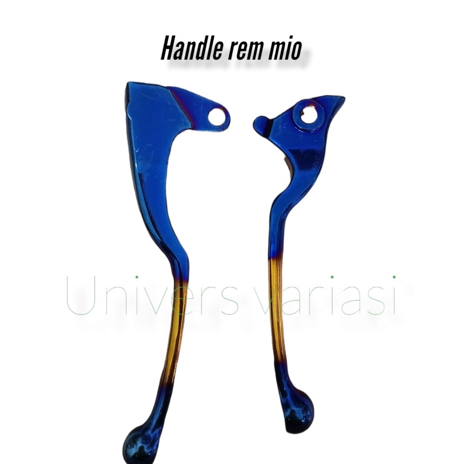 HANDLE REM TWOTONE YAMAHA JUPITER MX MIO FINO SET SEPASANG HENDEL REM HANDEL REM STANDAR 2TONE TWO TONE BAKARAN BLUE GOLD IMPORT 2 TONE  YAMAHA MATIC BEBEK JUPITER MX JUPITER Z SPORTY SMILE M3 125 MIO SMILE AKSESORIS VARIASI HANDLE REM MIO J KARBU XEON