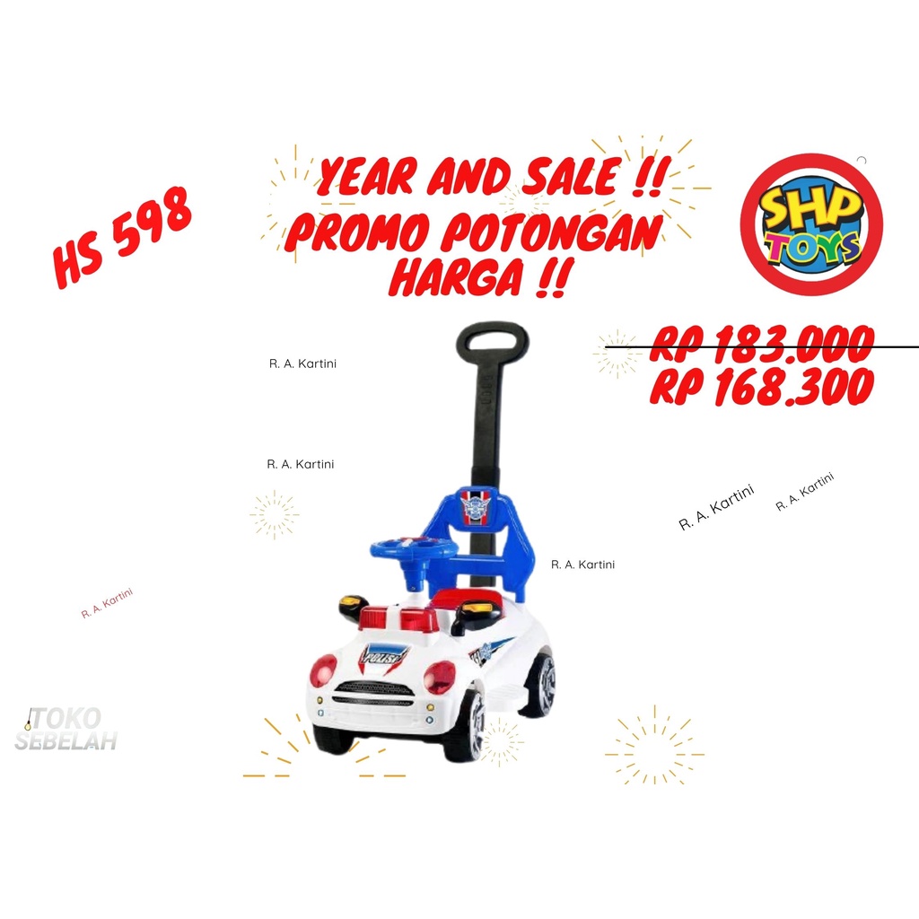 MAINAN ANAK/mobilan anak/mobil dorong/Tolocar shp toys/HS 598