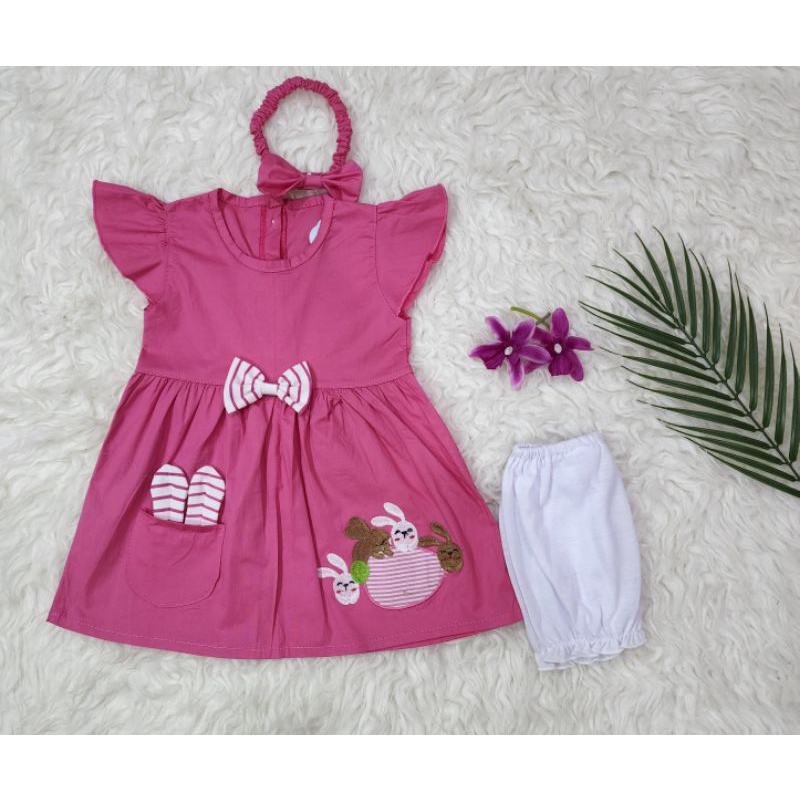 baju bayi perempuan set dres baby girl