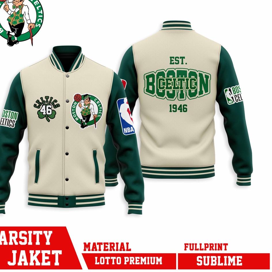 VARSITY JACKET BASKET BALL CELTICS 46 BOSTON TIM SERIES BOSTON