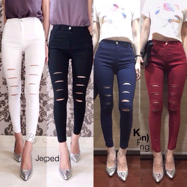 Highwaist ripped jegging Bkk