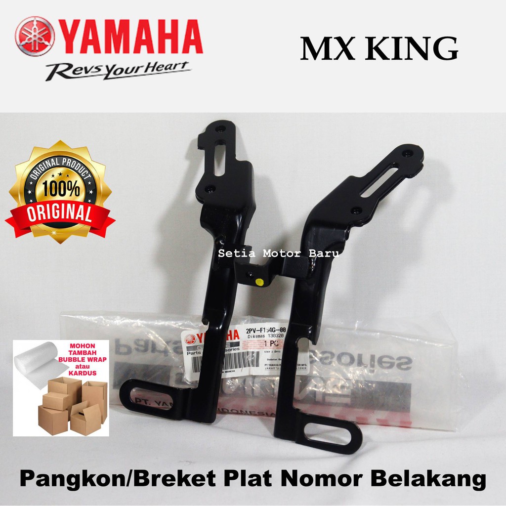 Yamaha Breket Dudukan Plat Nomor Belakang Motor Mxking Mx King Asli Yamaha