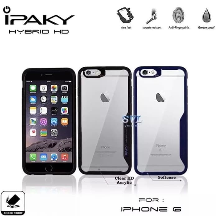 Casing For IP 5 Hard Case Fusion Shockproof Clear Armor Bumper -D2