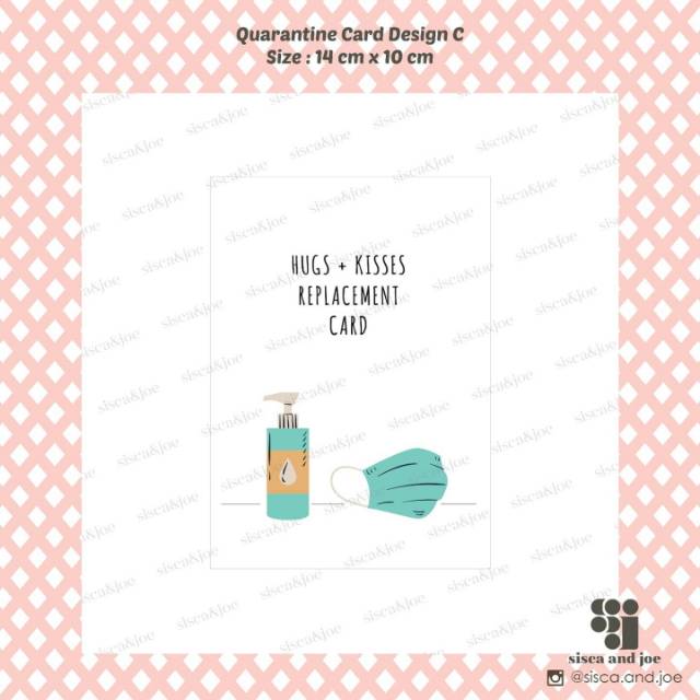 Kartu Ucapan Blank Greeting Cards Tema Corona Covid19 C Indonesia