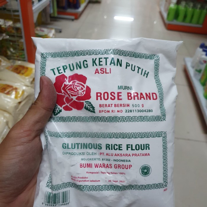 

PCS 500GR - ROSE BRAND TEPUNG KETAN PUTIH ASLI / ROSEBRAND atayatoko