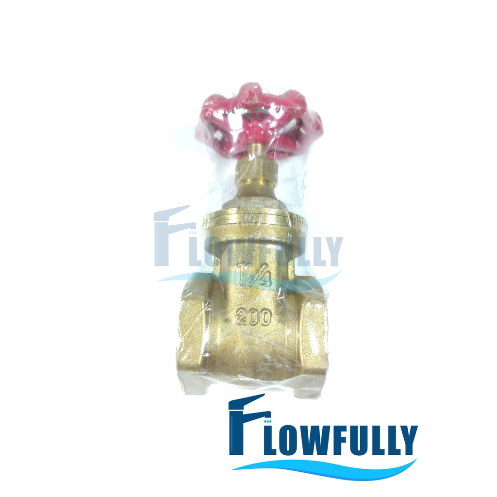 Jual GATE VALVE 1 1/4 inch KUNINGAN ONDA STOP KRAN PUTAR | Shopee Indonesia