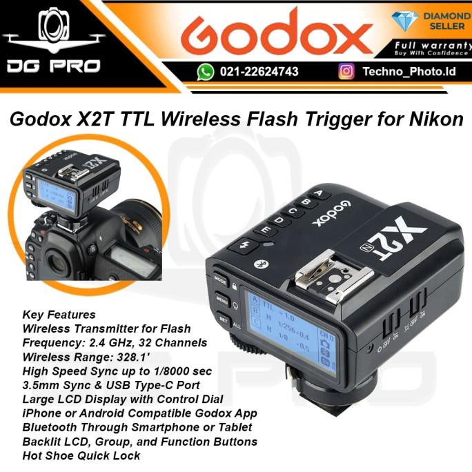 GODOX X1T-N WIRELESS FLASH TRIGGER FOR NIKON - ORIGINAL