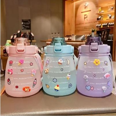 [ OBJ ] Botol Gemoy Bulat Botol Minum Gemoy Uk 1.3 L