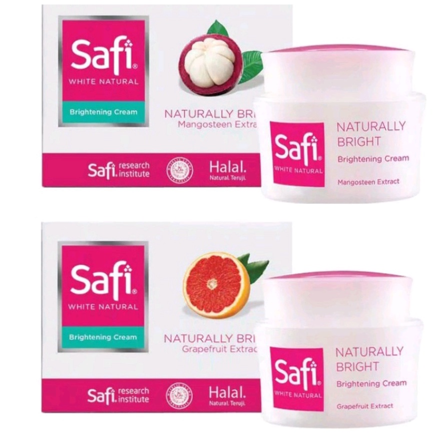 safi white natural brightening cream | mangosteen | grape fruit 20 gr