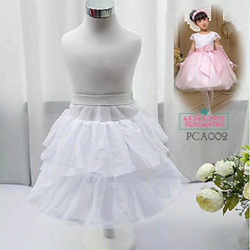 [BISA COD] PETIKUT KAWAT GRADE A PREMIUM PETTICOAT ANAK ROK PENGEMBANG 3 RING PCA002