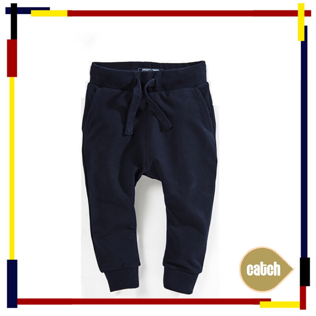  Celana Panjang Anak Laki Laki Bahan Katun  Warna Navy 