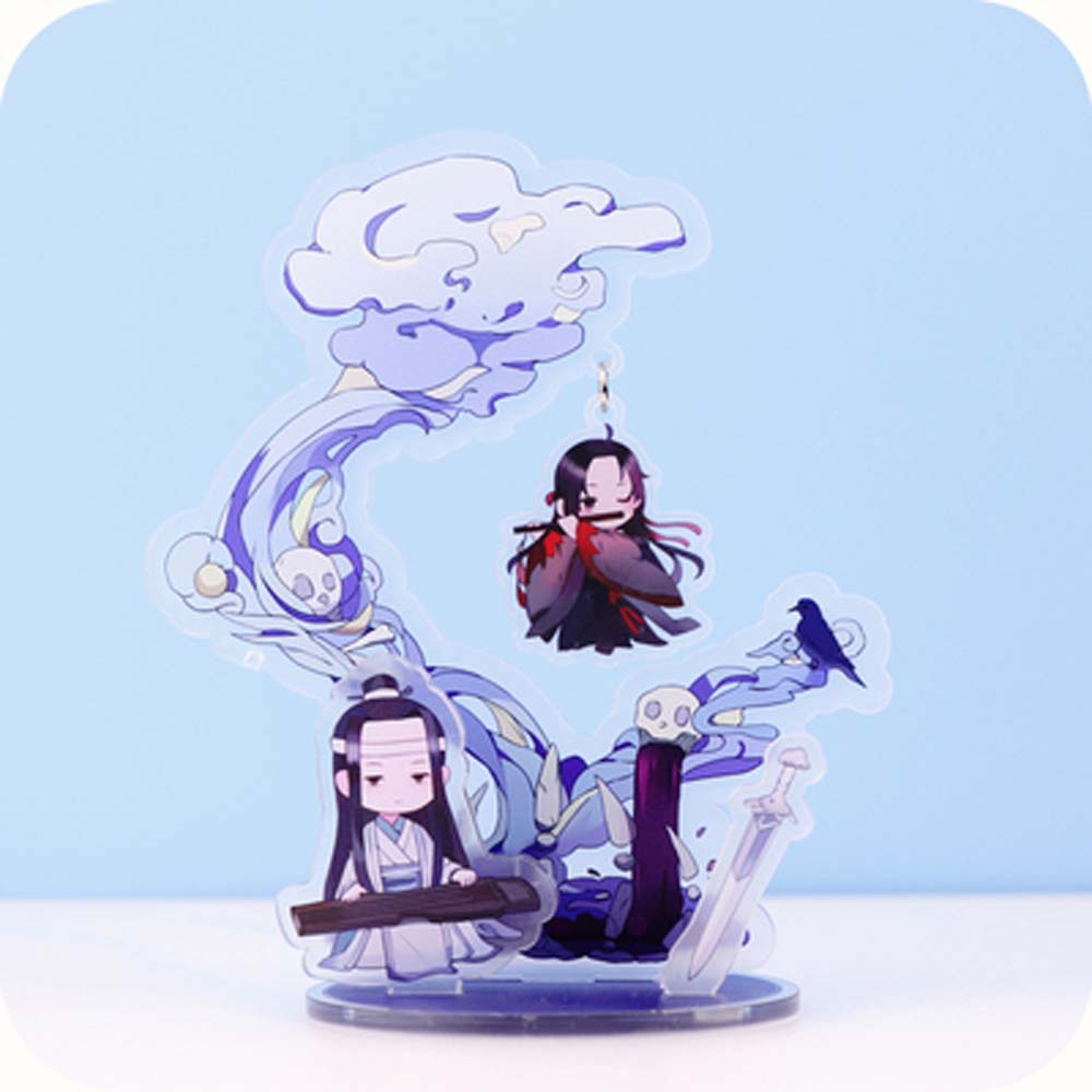 MXBEAUTY Fashion Acrylic Stand Figure Cartoon Anime Figure Model Plate Mo Dao Zu Shi Decoration Toys Collection Model Fans Gift Desktop Standing Card Lan WangJi Acrylic Figure Model Toys