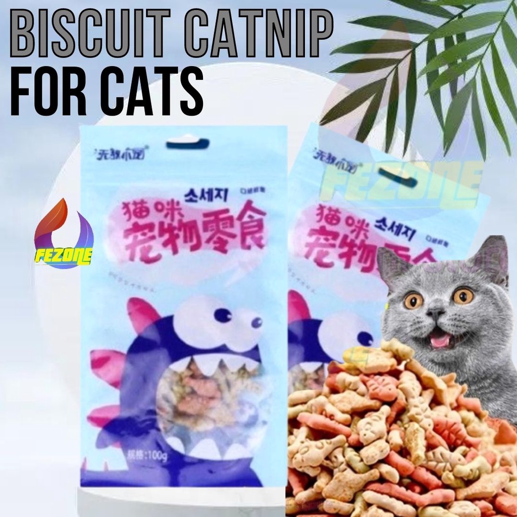 Biscuit Catnip Cat Kucing FEZONE