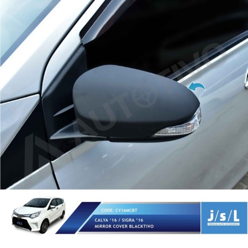 [Eksterior Mobil] JSL Cover Spion Calya / Sigra 2019 Mirror Cover Blacktivo