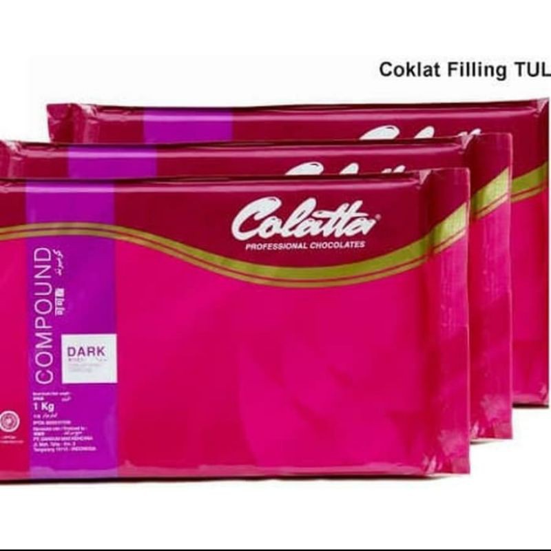 

colatta dark chocolatte compound 1kg / coklat batang