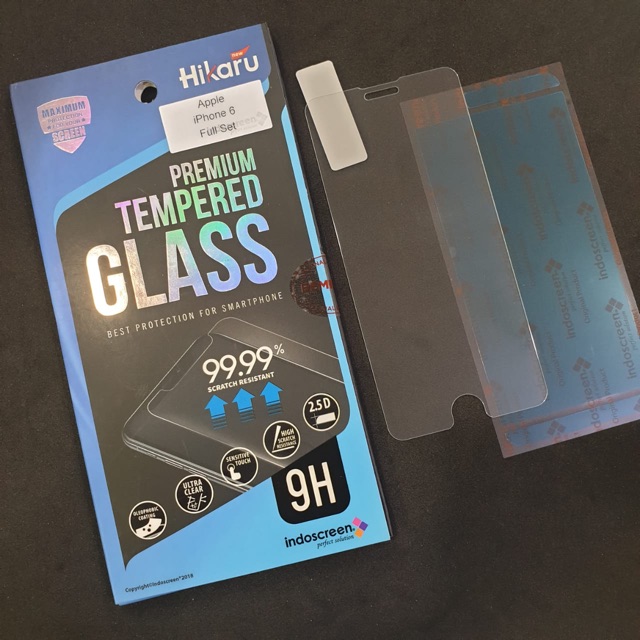 Anti Gores Iph6  X Premium Tempered glass Hikaru  FREE ANTI GORES BELAKANG