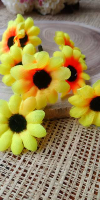 Bunga artificial Bunga matahari palsu warna kuning artificial-1