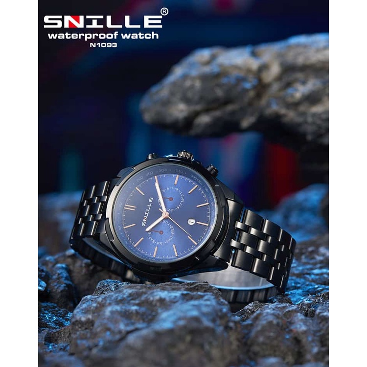 Snille Jam Tangan Rantai Wanita Unisex Original Asli Anti Air Waterproof 1093