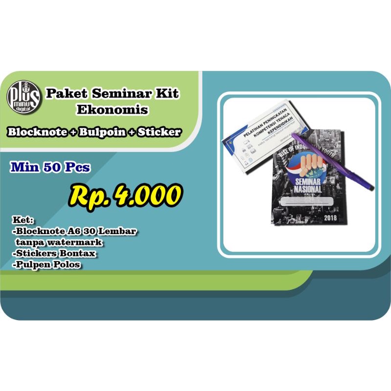 

SEMINAR KIT // BLOCKNOTE+PULPEN+STICKER