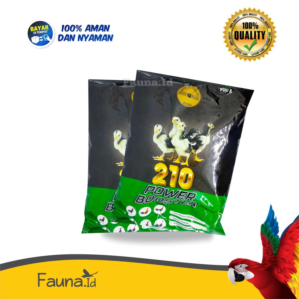 Fauna ID - Pakan Ayam Gold Coin Power Booster 210 isi 900 gram Original-Best Seller