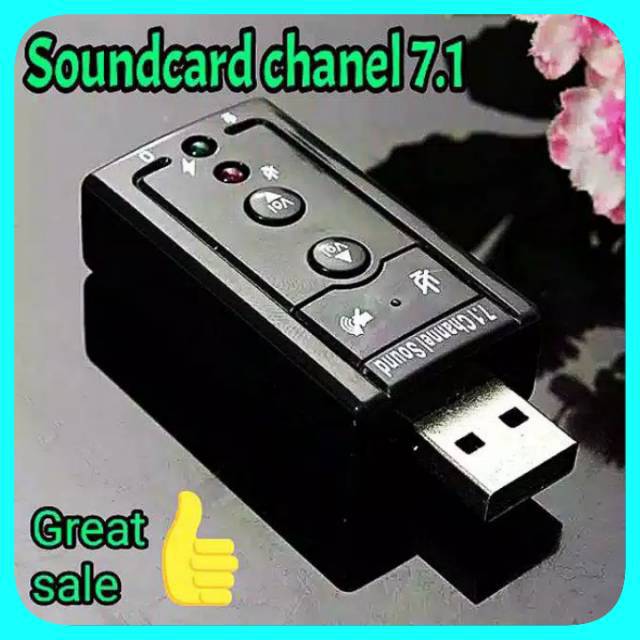 Audio soundcard USB 7.1