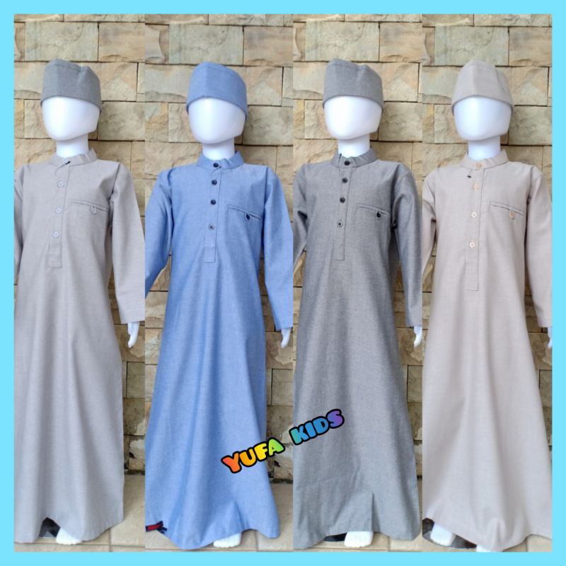 GAMIS ASWAN ANAK / GAMIS ANAK LAKI LAKI / JUBAH ANAK LAKI LAKI / BAJU MISLIM ANAK LAKI LAKI