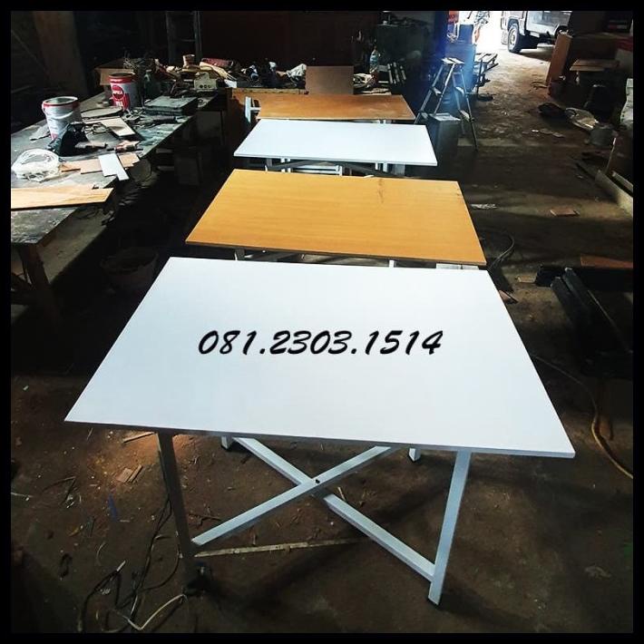 Meja Lipat Silang Minimalis 100X60X75