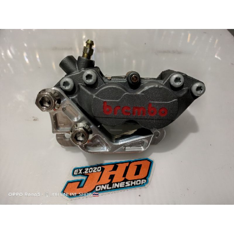 PAKET KALIPER BREMBO 4PISTON 1PIN PLUS BREKET SHOCK STANDAR BEAT VARIO SCOOPY ORIGINAL THAILAND